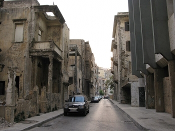 Damaged buildings in Beirut, Lebanon 2008