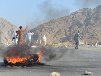 Un attacco suicida contro i manifestanti nella Provincia di Nangarhar, in Afghanistan, l'11 settembre 2018