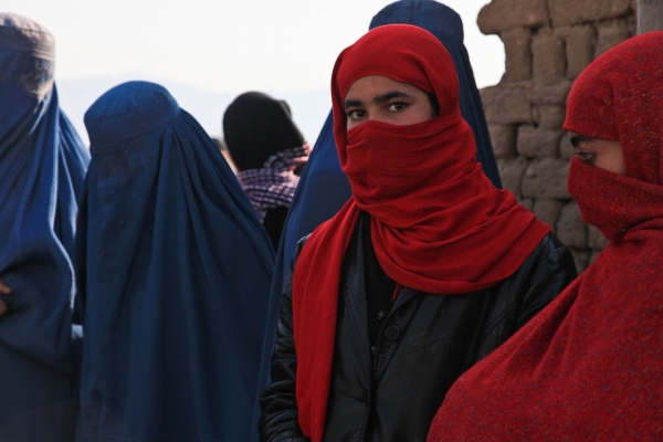 An Afghan girl