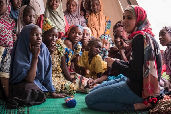 UNICEF's youngest Goodwill Ambassador Muzoon Almellehan in Chad 