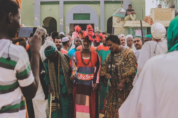  Membri di una trib&ugrave; in Sudan