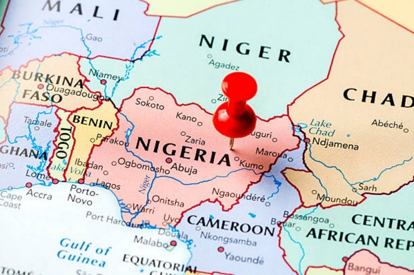 Mappa della Nigeria 