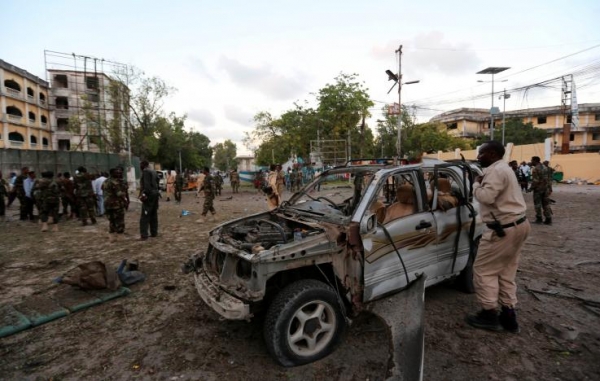 After the explosion at the checkpoint in Mogadishu, March 21, 2017 