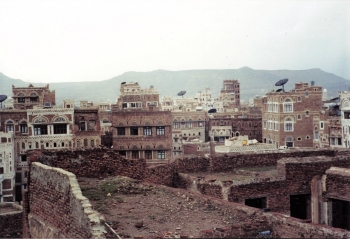 Rooftop view of Sana'a, Yemen