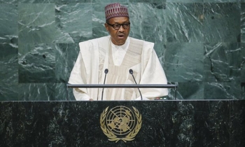 Il presidente nigeriano Muhammadu Buhari si rivolge alle Nazioni Unite per sconfiggere Boko Haram.