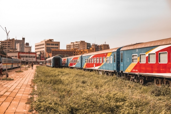 Kinshasa railway station, capital of DRC.