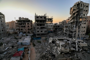 Infrastrutture bombardate a Gaza city