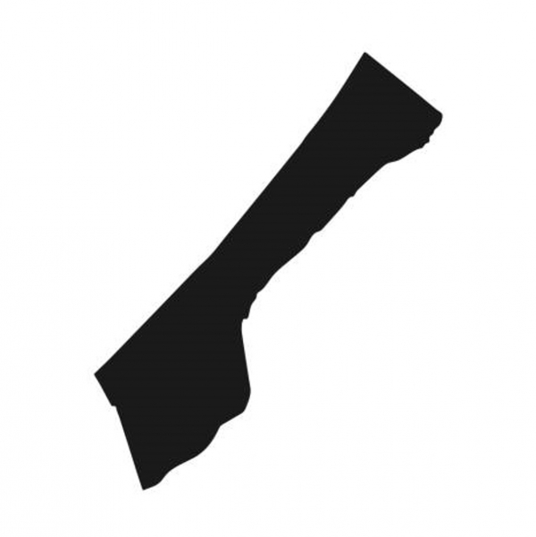 A stylised image of Gaza Strip