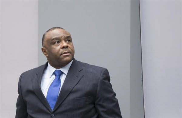 Jean-Pierre Bemba Gombo presso la corte del Tribunale Penale Internazionale. 