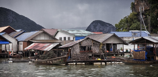 Thai fishing village, 2012.