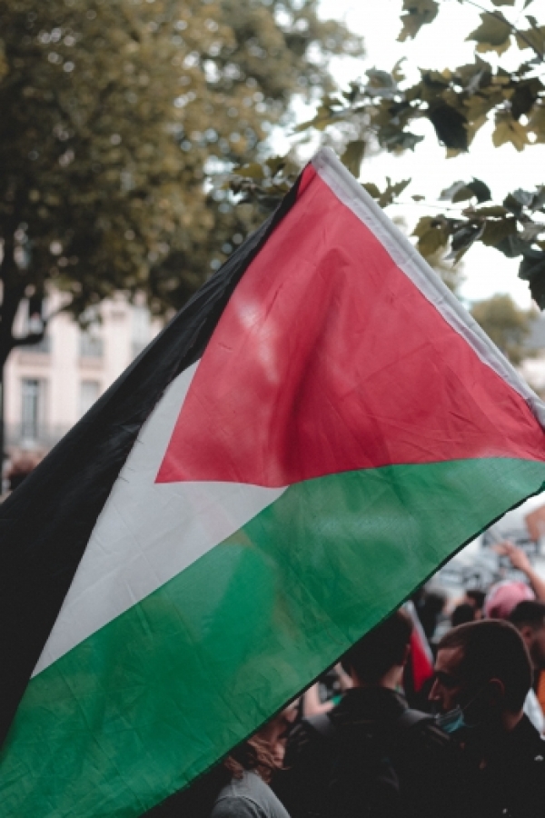 Flag of Sudan flying