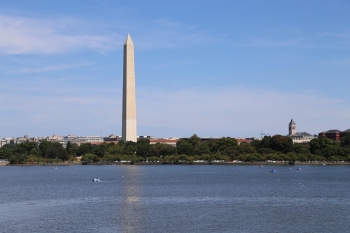View of Washington, the venue for the negotiations