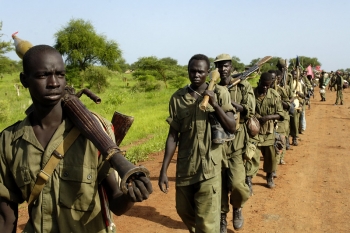Soldati dell&rsquo;Esercito di liberazione del popolo sudanese