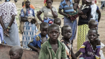 Bambini nella citt&agrave; Bersalogho, Burkina Faso