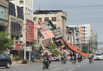 Terremoto in una delle citt&agrave; del Mynamar, 2025