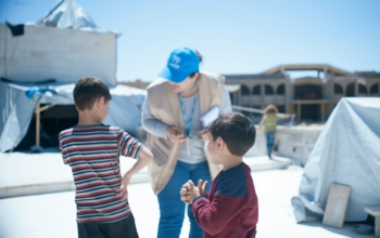 A humanitarian worker in Damascus, Syria