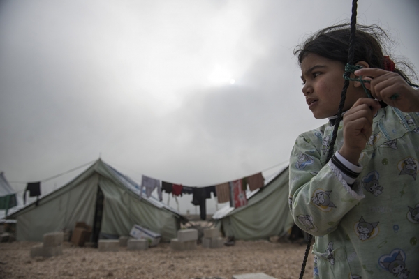 Syrian children who hide under their desks as the teacher shouted &ldquo;airplane&rdquo;