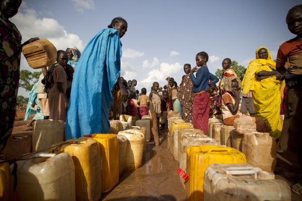 Refugees in Yida camp