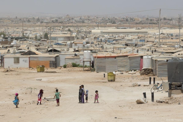 The Za&rsquo;atari Refugee camp in Jordan that houses 80,000 Syrian refugees