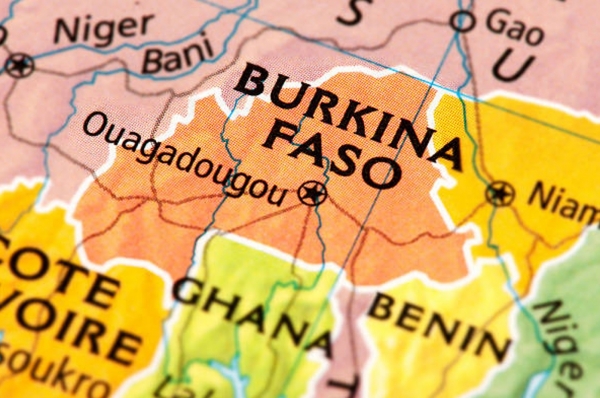 Mappa del Burkina Faso 
