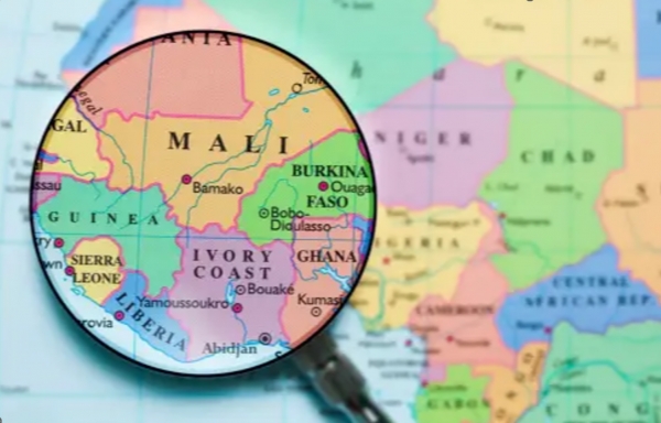 Mappa del Mali
