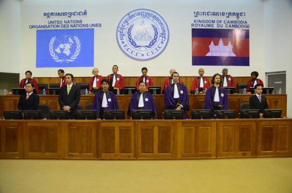 Aula giudiziaria alle Camere Straordinarie nelle Corti della Cambogia
