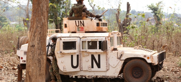 MINUSCA Peacekeepers on Patrol in the Central African Republic