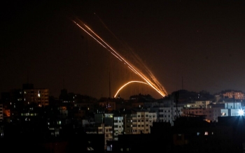 Missili lanciati in Israele dalla Striscia di Gaza il 13 Novembre 2019