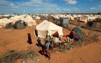 Dadaab il piu&#039; grance campo profughi al mondo si stima sia la casa di oltre 300.000 persone.