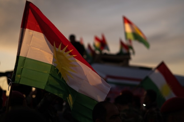 The Kurdish flag