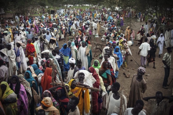 Crowded Refugee Camp in Maban County South Sudan