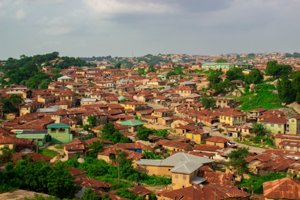 View of a city in the South-West Nigeria