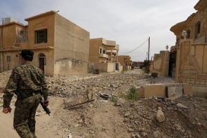 Streets in Tikrit (Iraq) on April 1, 2015 after the city had been recaptured form ISIS