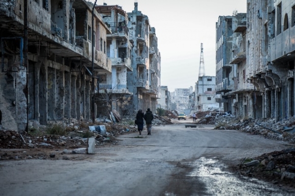 Desolazione a Daraa, Siria