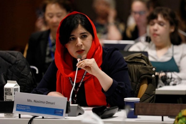 Nasima Omari, rappresentante del Gruppo di lavoro delle organizzazioni non governative sulle donne, pace e sicurezza. 