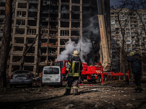 Bombing effects on Ukraine infrastructures