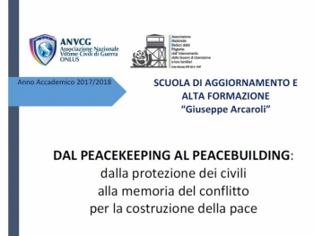 “From Peacekeeping to Peacebuilding” – Scuola “Giuseppe Arcaroli”