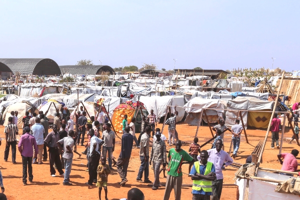 A displacement camp in northern Africa