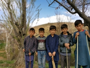 Children in a village in Afghanistan