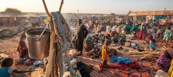 Uno dei molteplici campi per sfollati in Darfur, nel 2015
