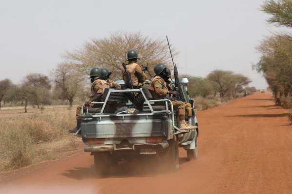 Burkinabe security forces patrolling near Gorgadji 