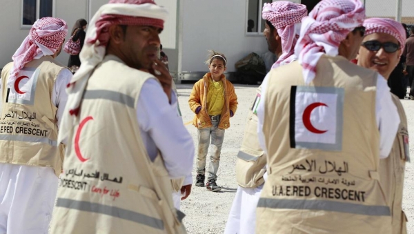 Emirates Red Crescent humanitarian workers