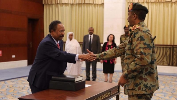New Sudanese Prime Minister Abdallah Hamdok and the other members of the Sovereign Council swore in on 21 August.
