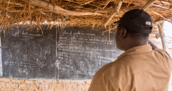  Abandoned school in Burkina Faso after a Jihadist attack