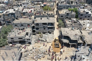 Un&#039;immagine di Gaza dall&#039;alto