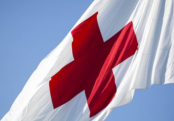 The flag of the International Red Cross