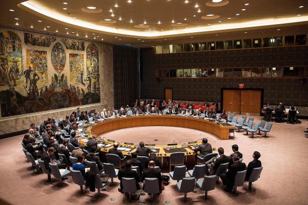 A UN Security Council meeting