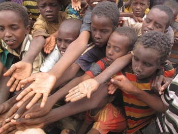 Un gruppo di bambini somali 