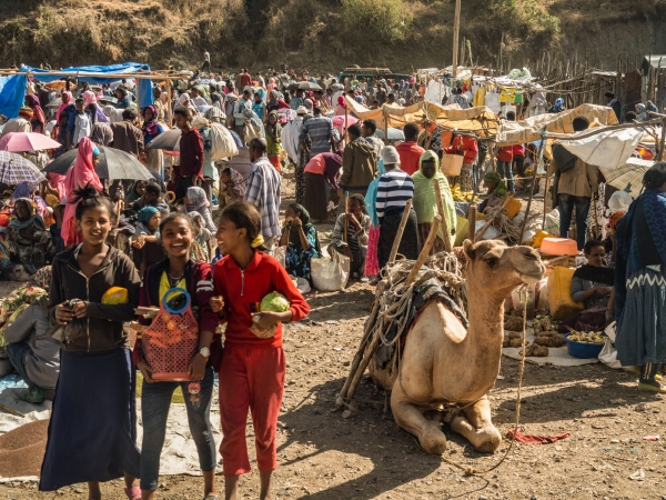 Mercato affollato in Nord Etiopia