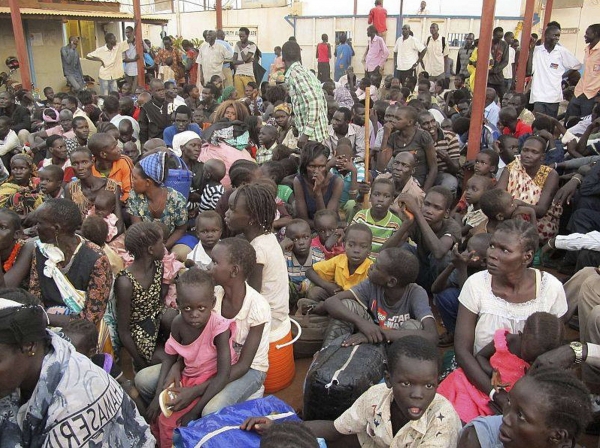 Refugees from South Sudan living in deplorable conditions